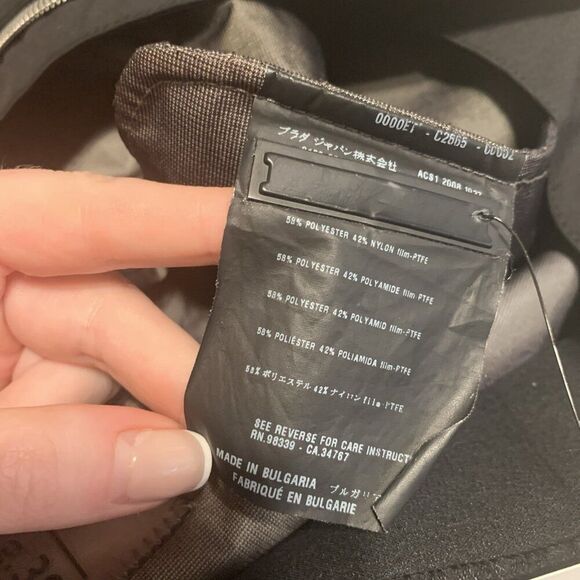 Prada Authentic Solid Black Long Sleeve Utility Jacket IT 38 US 2 Xs - Picture 9 of 12